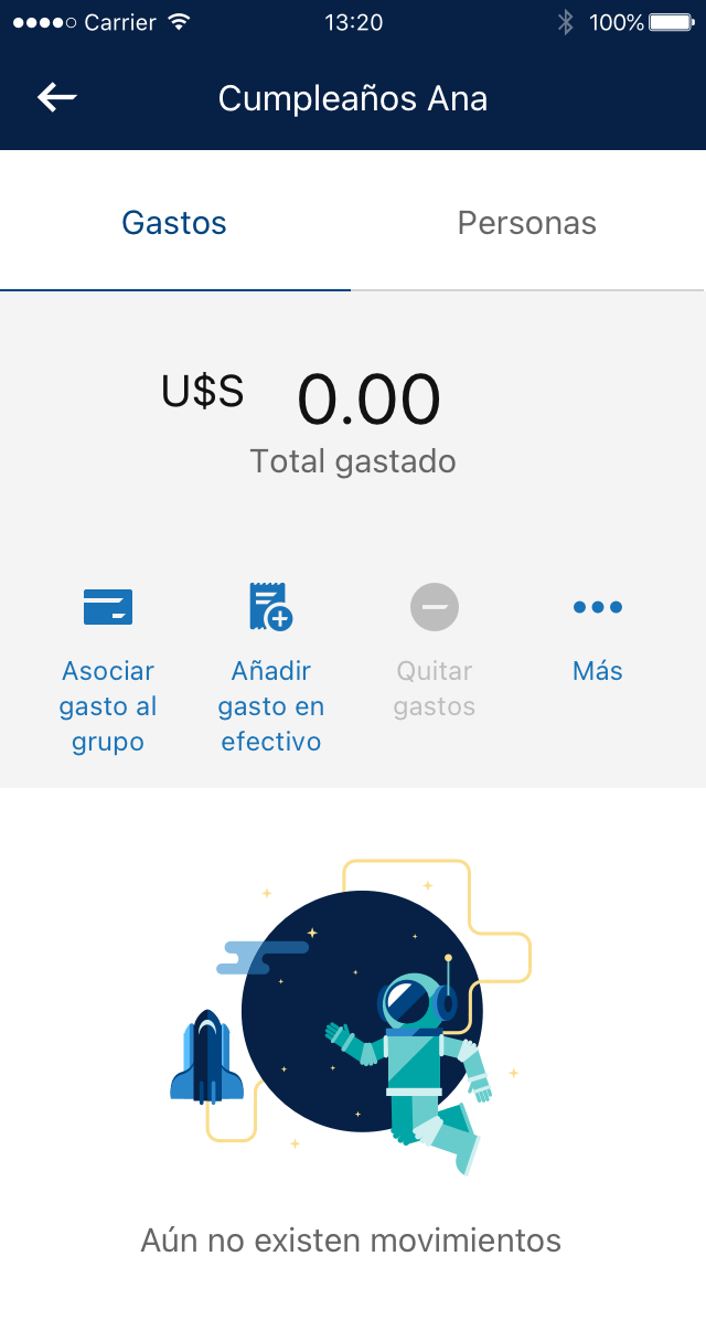 Expenses Group — create group