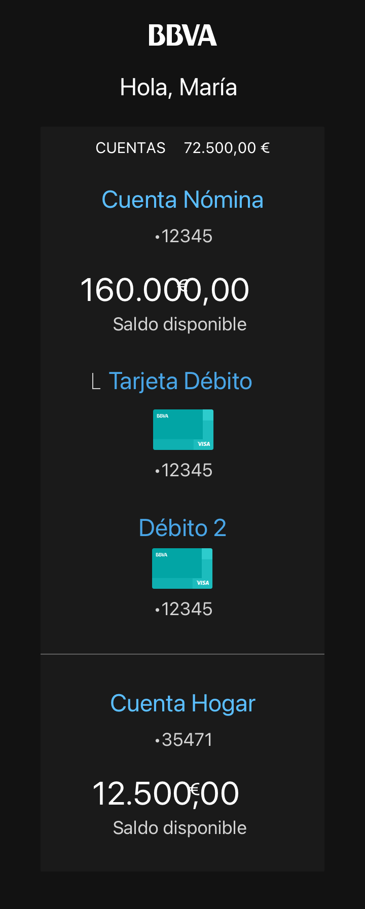 Android watch — dashboard