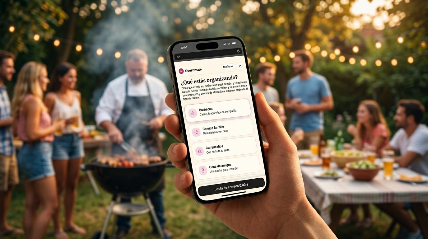 Guestimate — calculadora de comida y bebida para eventos